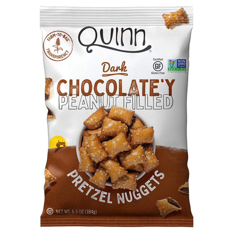 Quinn Chocolatey Peanut Butter Filled Pretzel Nuggets 6.5oz