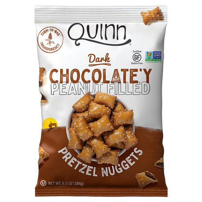 Quinn Chocolatey Peanut Butter Filled Pretzel Nuggets 6.5oz