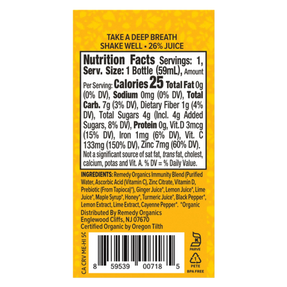 Remedy Organics Heal Wellness Shot 2oz