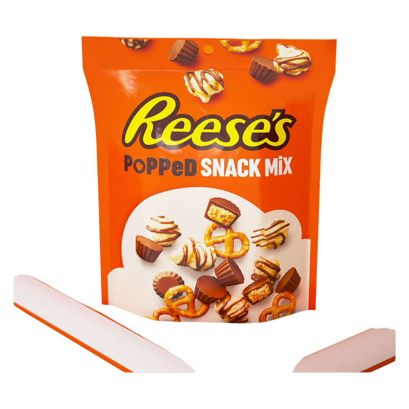 REESE'S Popped Snack Mix Pouch, 8 oz
