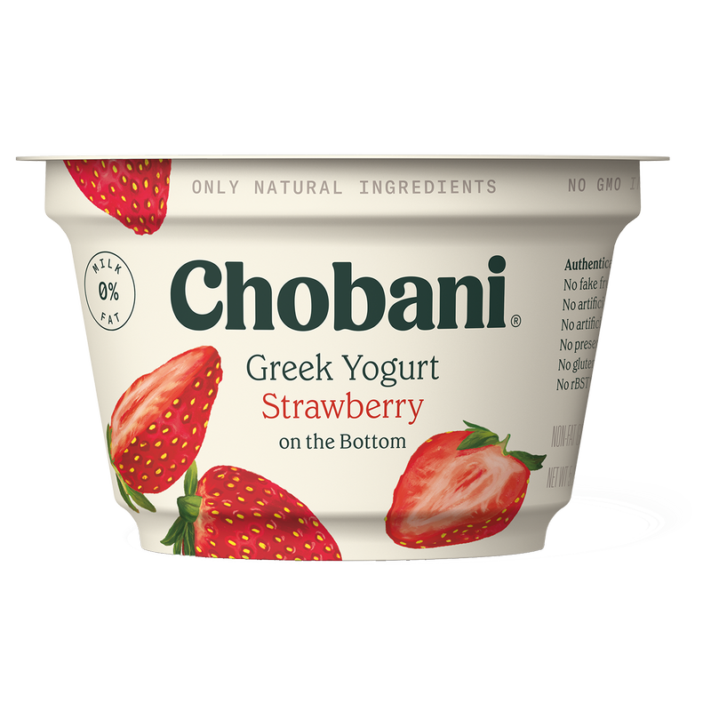 Chobani Strawberry on the Bottom Nonfat Greek Yogurt - 5.3oz