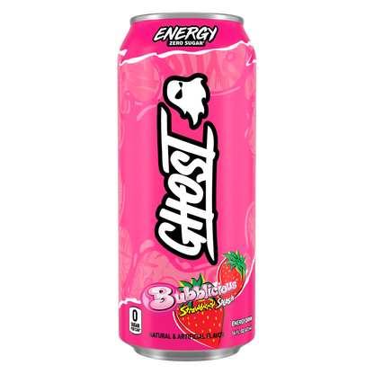 GHOST ENERGY Bubblicious Strawberry Splash 16oz Can