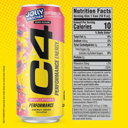 C4 Jolly Rancher Watermelon 16oz Can