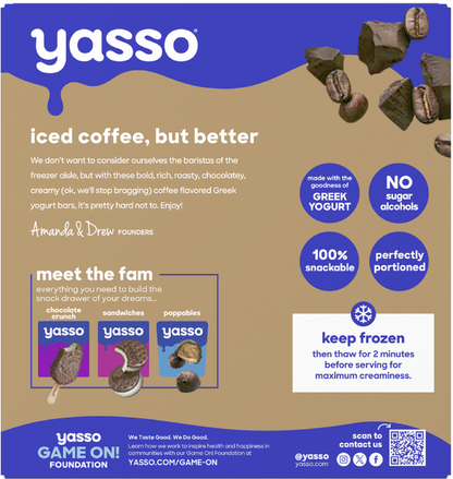 Yasso Coffee Chocolate Chip Bars 4ct