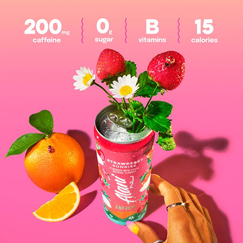 Alani Energy Strawberry Sunset 12oz Can