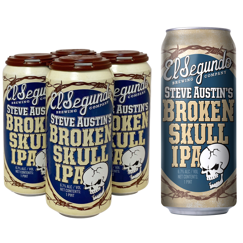 El Segundo Brewery Steve Austin's Broken Skull IPA 4pk 16oz Can 6.7% ABV