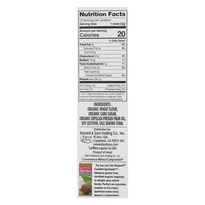 Lets Do Organic Ice Cream Cones 12ct