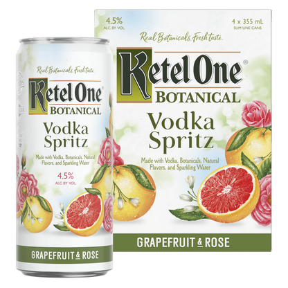 Ketel One Botanical Grapefruit & Rose Vodka Spritz 4pk 12oz Cans 4.5% ABV