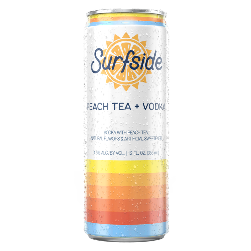 Surfside Peach Tea + Vodka 12oz Can 5% ABV
