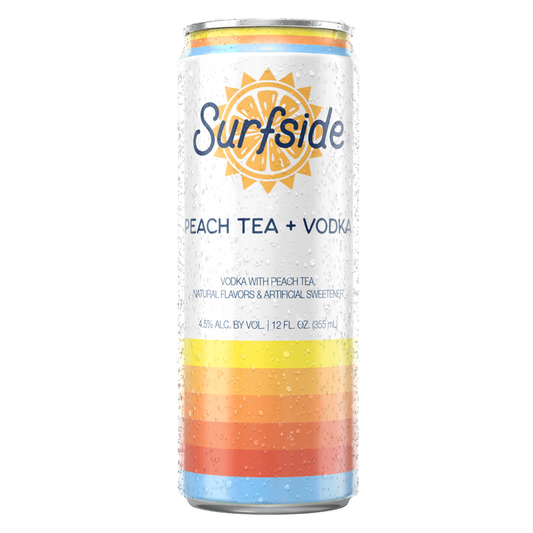 Surfside Peach Tea + Vodka 12oz Can 5% ABV