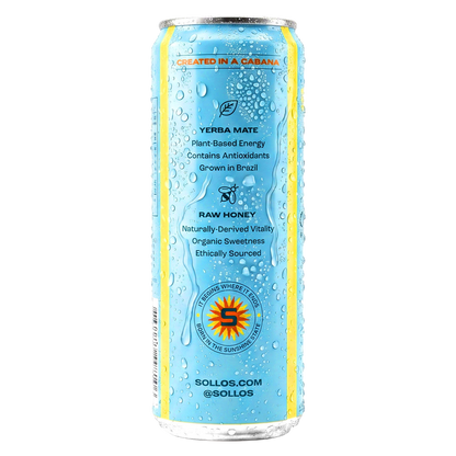 Sollos Yerba Mate Pineapple Coconut 12oz Can