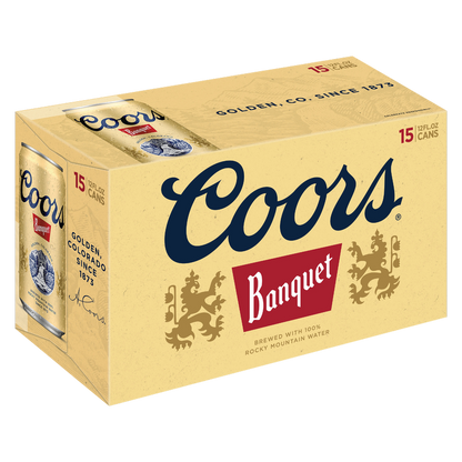 Coors Banquet 15pk 12oz Can 5.0% ABV