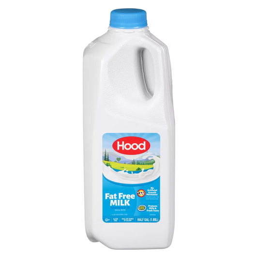 Hood Fat Free Vitamin A & D Milk - 1/2 Gallon