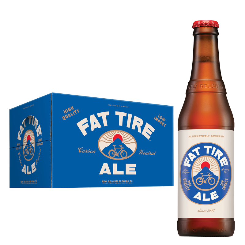 New Belgium Fat Tire Amber Ale 24pk 12oz Btl
