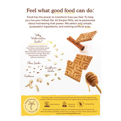Simple Mills Honey Cinnamon Sweet Thins 4.25oz
