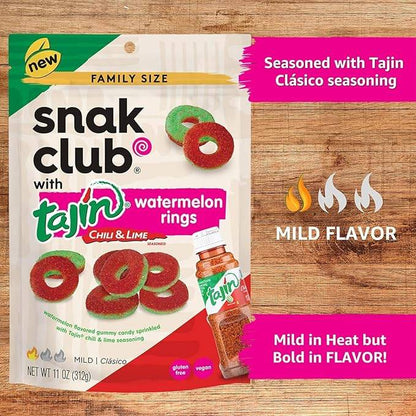 Snak Club Tajin Watermelon Rings, 5oz