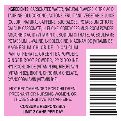 G.O.A.T. Fuel Pink Candy Energy Drink 12oz Can