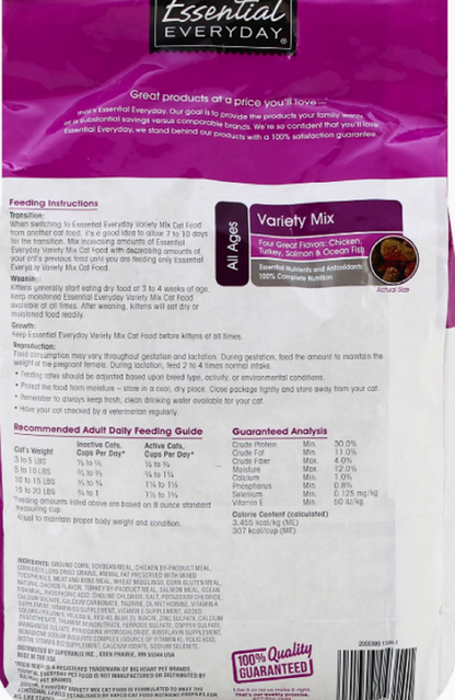 Essential Everyday Variety Mix Cat Food 3lb
