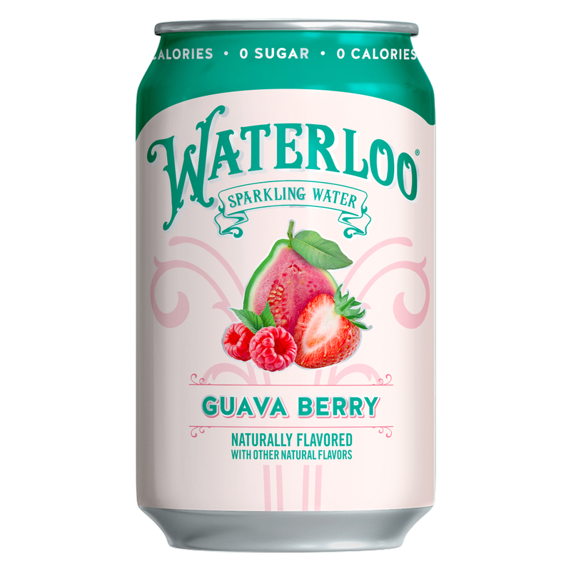 Waterloo Guava Berry Sparkling Water 12pk 12oz Cans