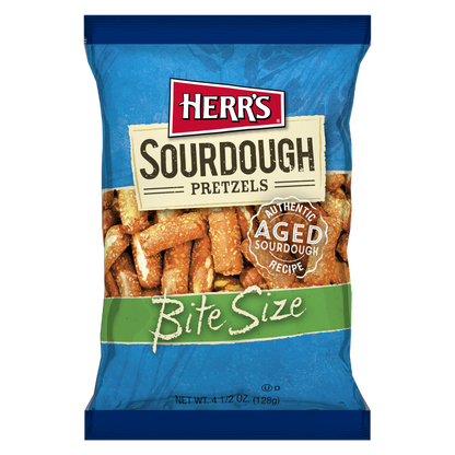 Herr's Sourdough Bite Size Pretzels, 4.5 oz