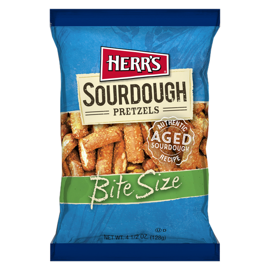 Herr's Sourdough Bite Size Pretzels, 4.5 oz