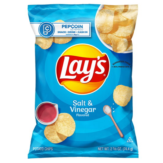 Lay's Salt & Vinegar Potato Chips 2.625oz