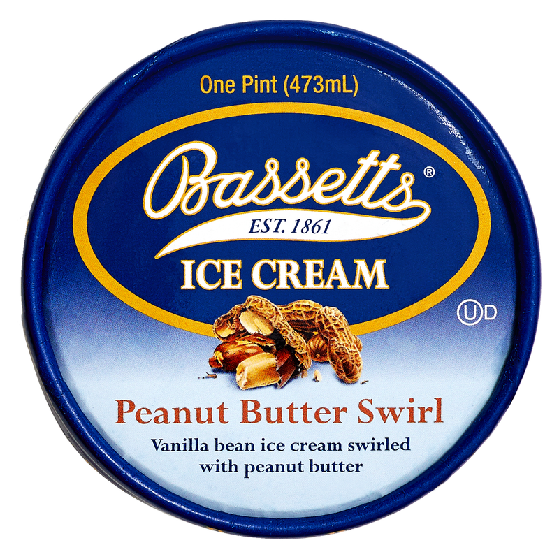 Bassetts Peanut Butter Swirl Ice Cream Pint