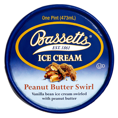 Bassetts Peanut Butter Swirl Ice Cream Pint