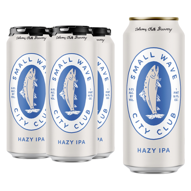 Solemn Oath Small Wave Hazy IPA 4pk 16oz Can 6.5% ABV