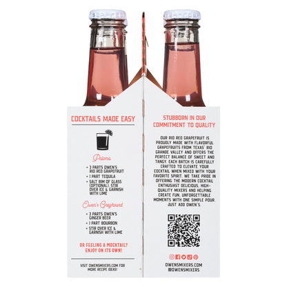 Owen's Rio Red Grapefruit 4pk 250ml Btl