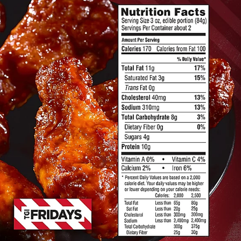 TGI Friday's Honey BBQ Chicken Wings 9oz