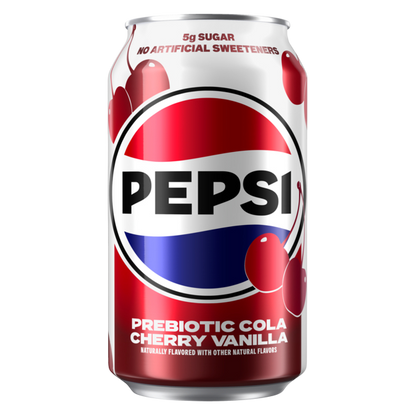 Pepsi Prebiotic Cola Cherry Vanilla 8pk 12oz Can