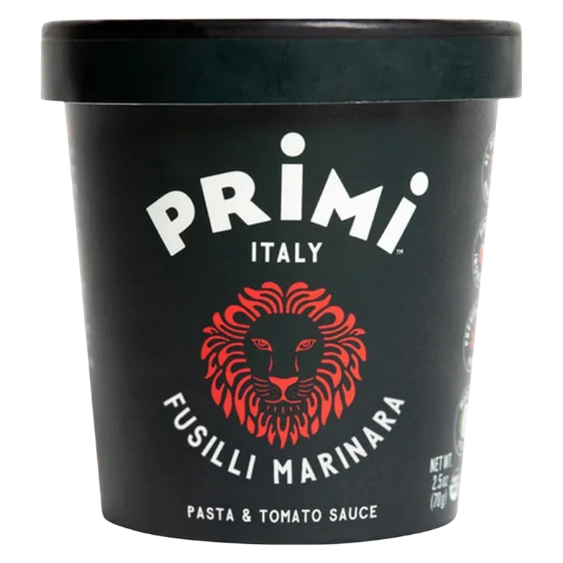 Primi Pasta Cup with Marinara Sauce, 2.5oz.