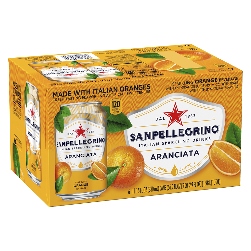 Sanpellegrino Aranciata Orange 6pk 11.15oz
