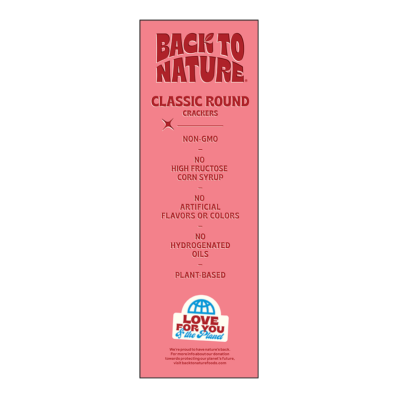 Back To Nature Crackers Classic Round , 6.5oz