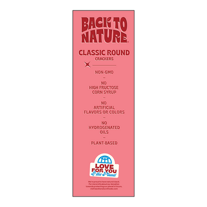 Back To Nature Crackers Classic Round , 6.5oz
