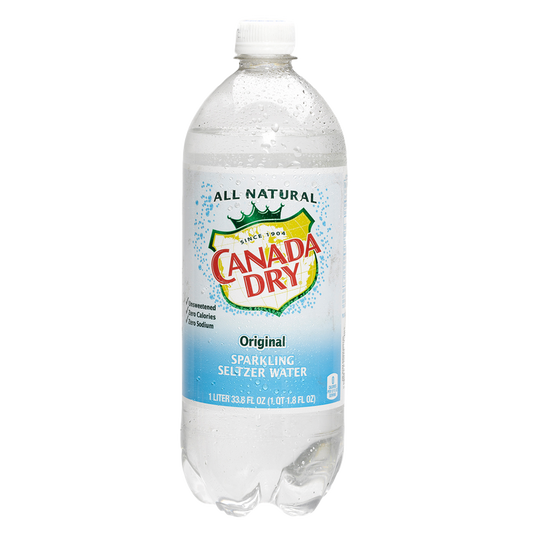 Canada Dry Original Sparkling Seltzer Water 1L Btl
