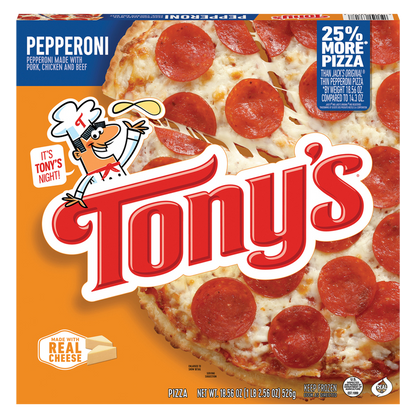 Tony's Frozen Pizzeria Style Crust Pepperoni Pizza 10in 18.56oz