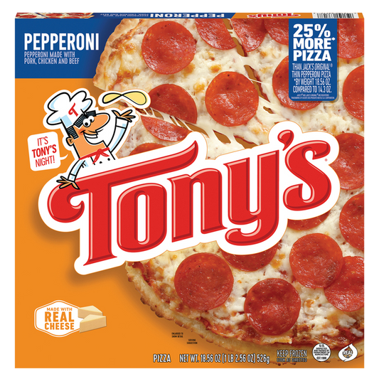 Tony's Frozen Pizzeria Style Crust Pepperoni Pizza 10in 18.56oz