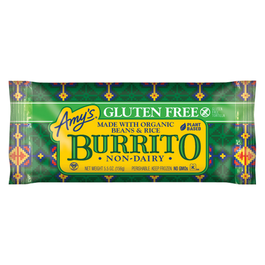Amy's Kitchen Gluten Free Bean & Rice Burrito 5oz