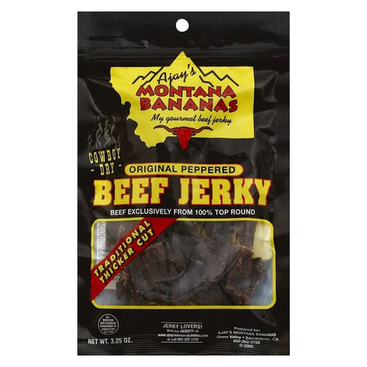 Montana Bananas Peppered Beef Jerky 3.25oz