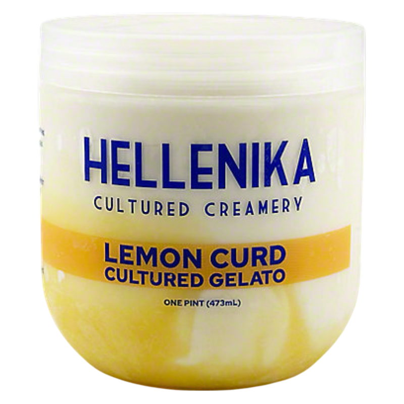 Hellenika Lemon Curd Cultured Gelato, 16 oz