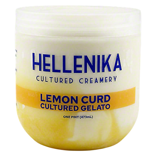 Hellenika Lemon Curd Cultured Gelato, 16 oz
