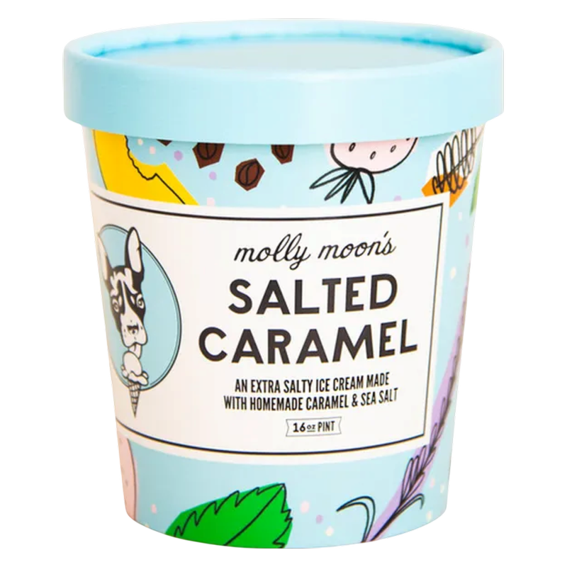 Molly Moon Salted Caramel Ice Cream, 16 oz