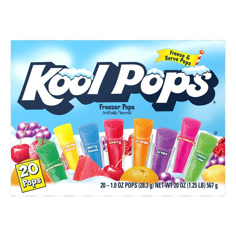 Kool Pops Freezer Bars Assorted 20ct