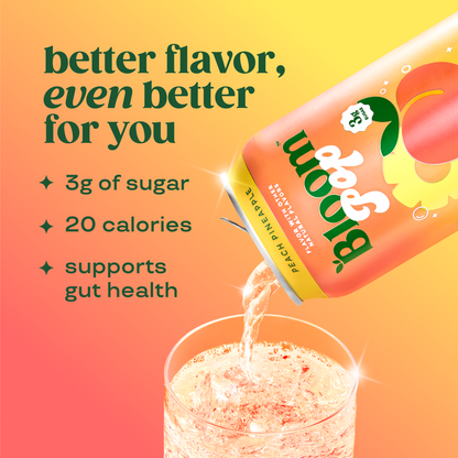 Bloom Pop Peach Pineapple 12oz Can