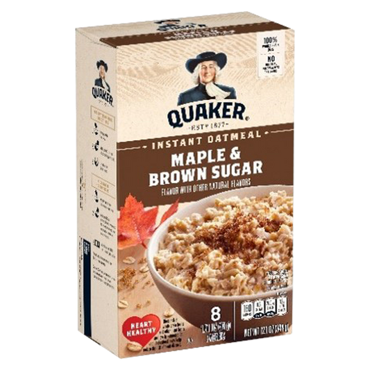 Quaker Instant Oatmeal Maple & Brown Sugar 8ct
