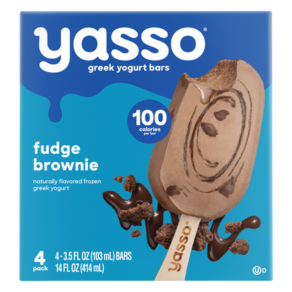 Yasso Greek Yogurt Fudge Brownie Bar 4ct