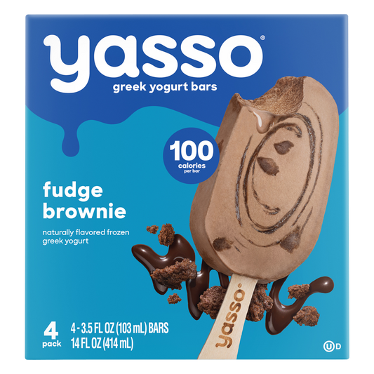 Yasso Greek Yogurt Fudge Brownie Bar 4ct