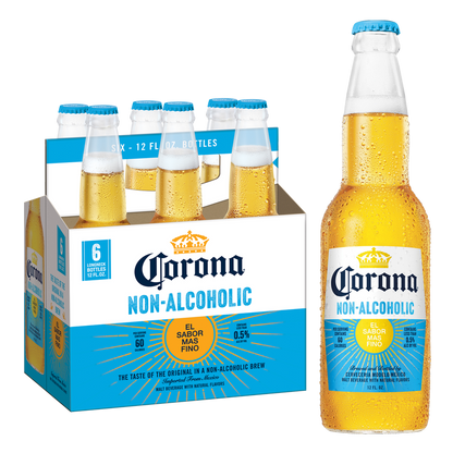 Corona Non-Alcoholic 6pk 12oz Btl 0.5% ABV